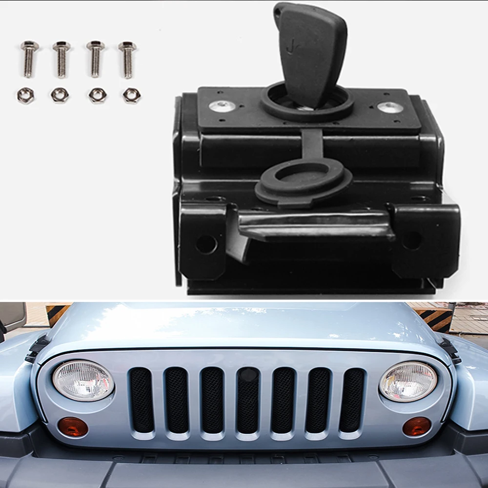 Hood Lock Kit Catches Replaceable Anti Theft Security Lock Latch Catch