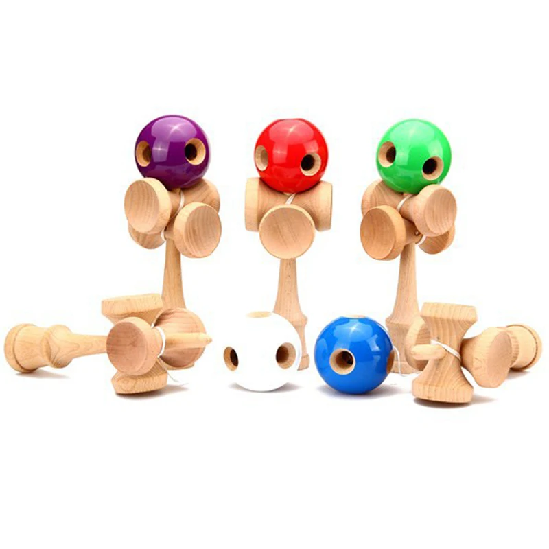 Abbyfrank 25 см полная трещина Jumbo Профессиональный Kendama деревянная игрушка большого размера Kendama мячик для жонглирования игра для игрушка для детей и взрослых подарок