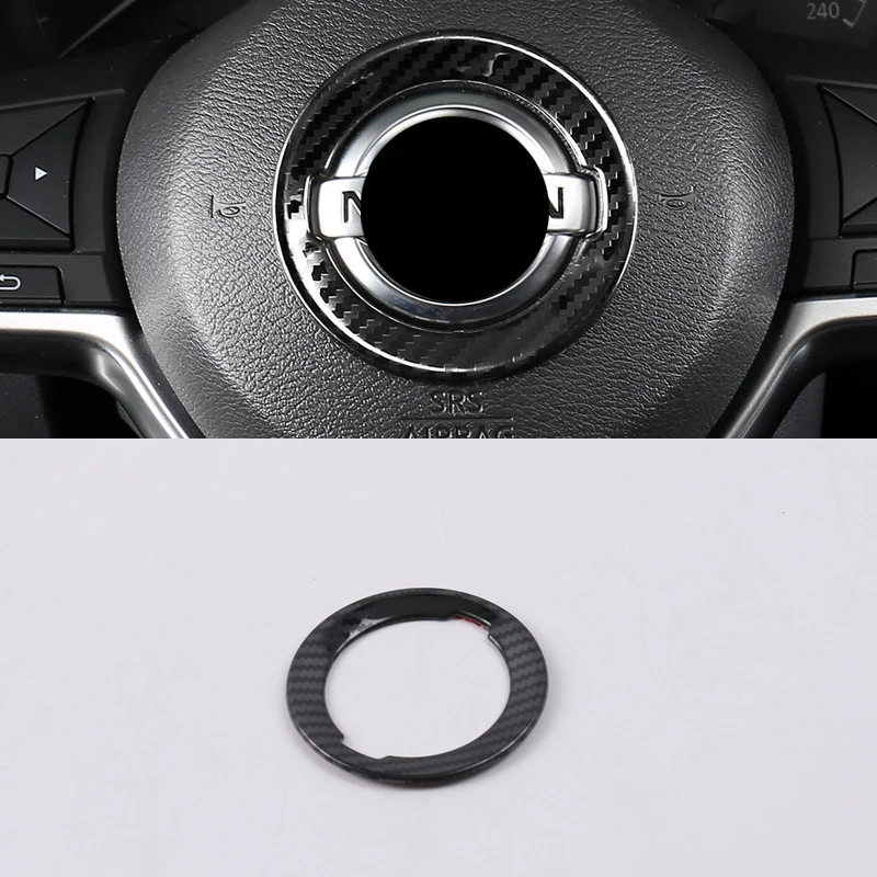 

For Nissan Altima 2019 Stainless Steel Car Accessories Steering Wheel Decoration Ring Cover 1PC