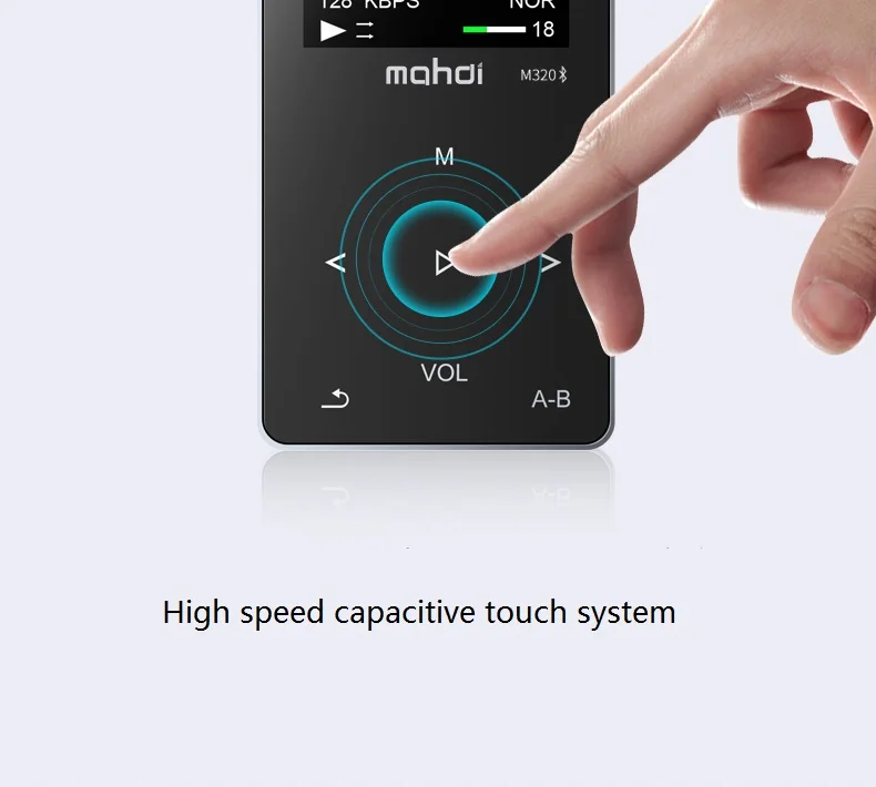 Mahdi MP4 Player Bluetooth Capacitive Touch Built-In Speaker MP 4 Player 1.8 Languages Support Recording E-book TF  Armband (7)