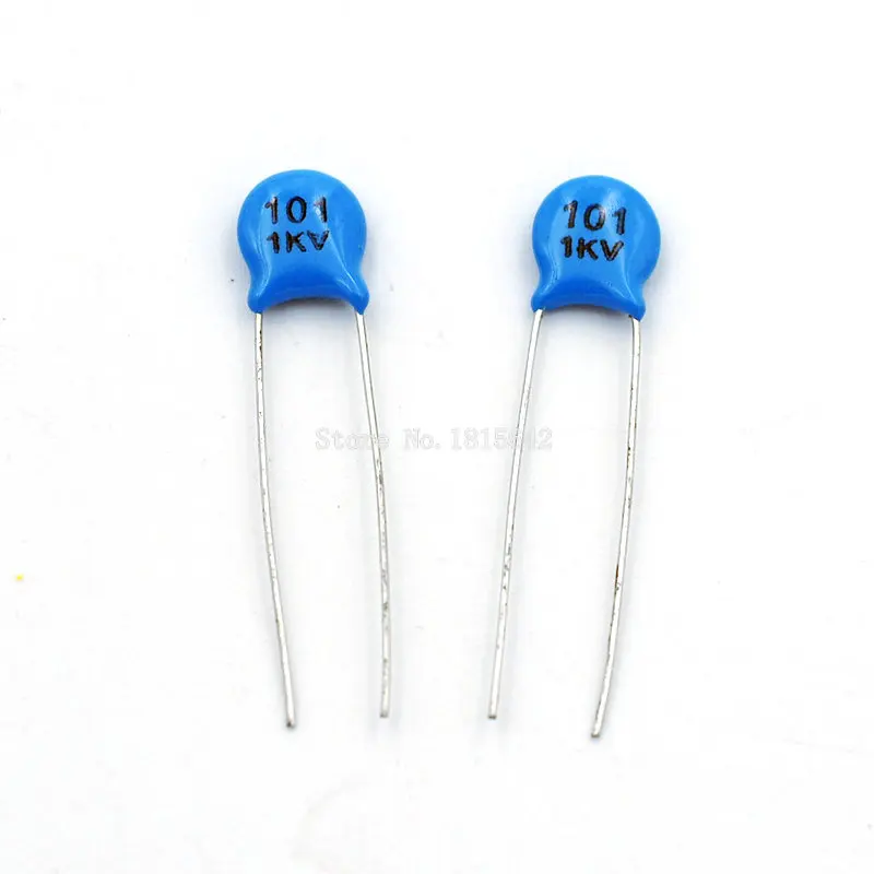 

100PCS/LOT 1KV 101 100PF High Voltage Ceramic Capacitors DIP Capacitance 1000V 100pf