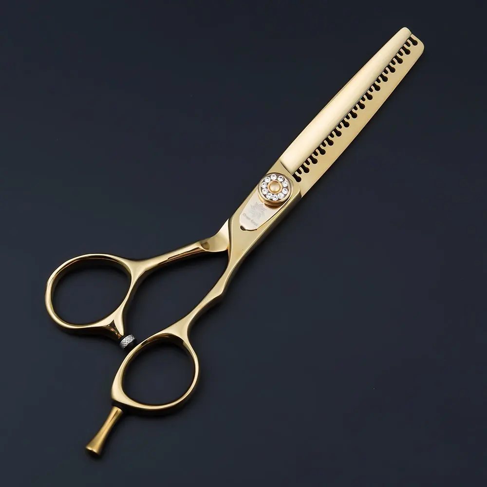 6," золотые ножницы для волос золотые ножницы парикмахерские Профессиональные Парикмахерские филировочные ножницы для парикмахеров