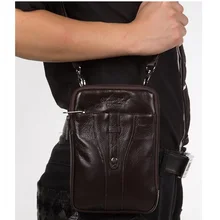 Новые мини мужские сумки через плечо из натуральной кожи, повседневная кожаная сумка для мужчин