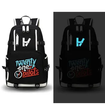 

Twenty One Pilots Rock Music Luminous Backpack Bookbag Casual Laptop Rucksack Student Schoolbag Bag School Boys Girls Travel