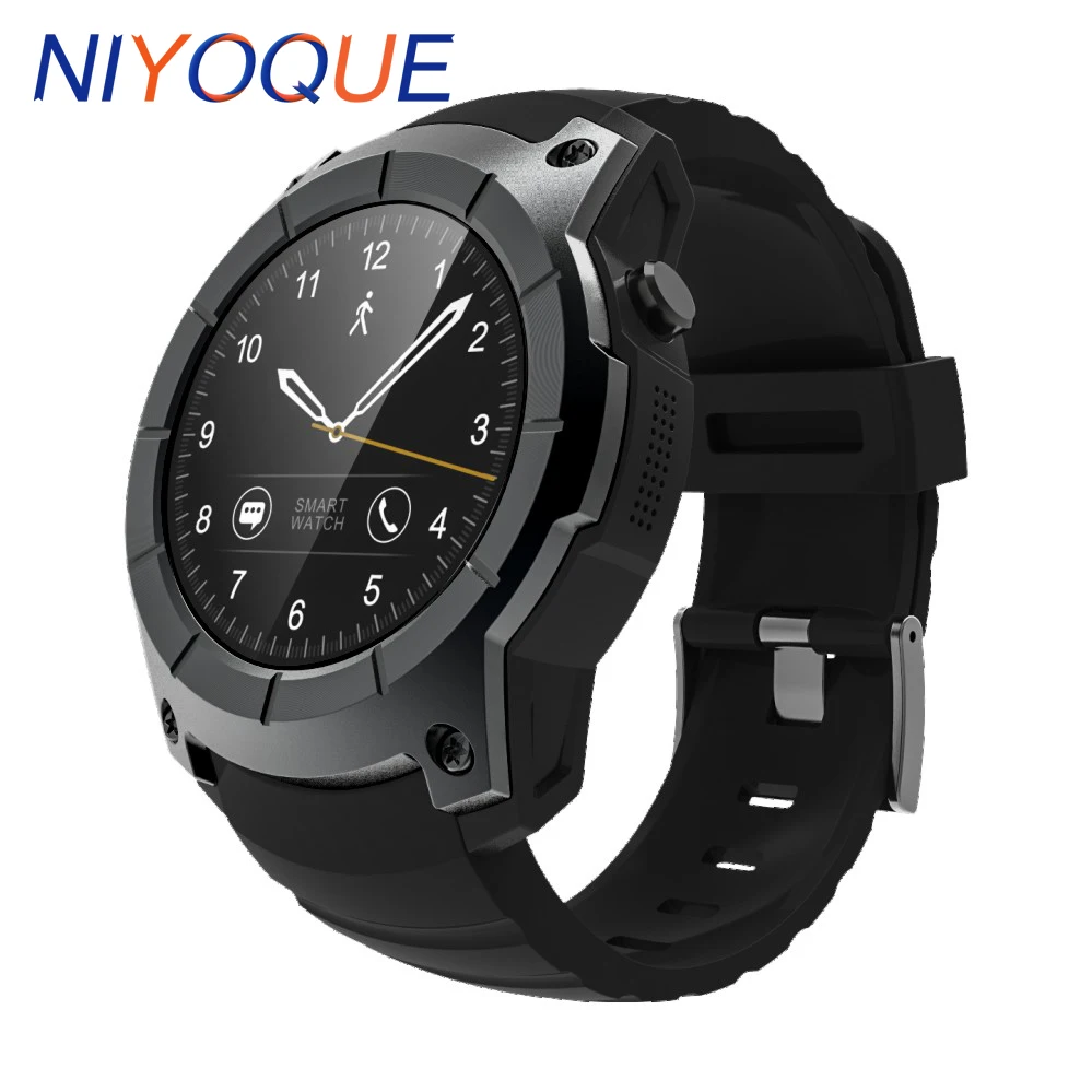 

NIYOQUE Smart Watch S958 Sport Waterproof Heart Rate Monitor dial call GPS 2G SIM Card All Compatible Smartwatch For Android IOS
