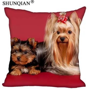 

Cute animal Yorkshire Terrier Pillow Cases 35 x 35 cm more size Excellent Quality Soft Pillowcase One Side