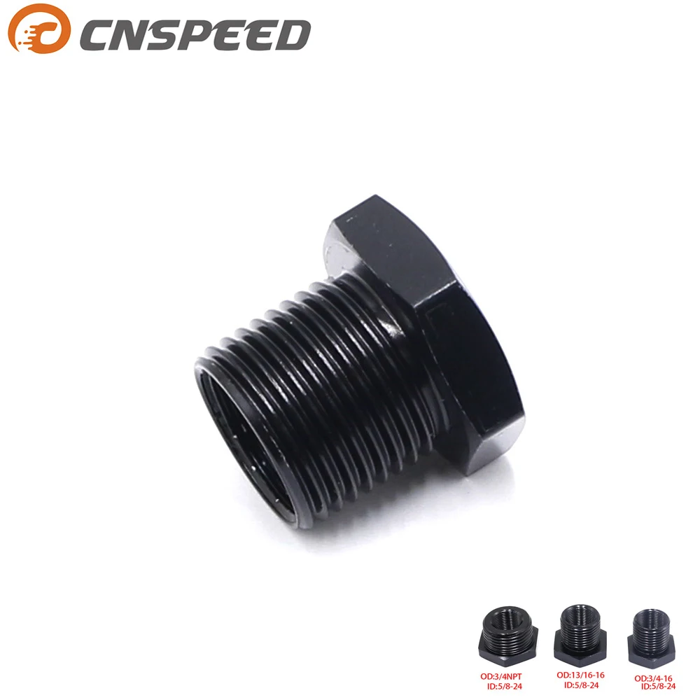 

CNSPEED 3PC Aluminum Car/Auto Automotive Oil Filter Threaded Adapter 5/8-24 to 3/4-16 13/16-16 3/4 NPT YC101242