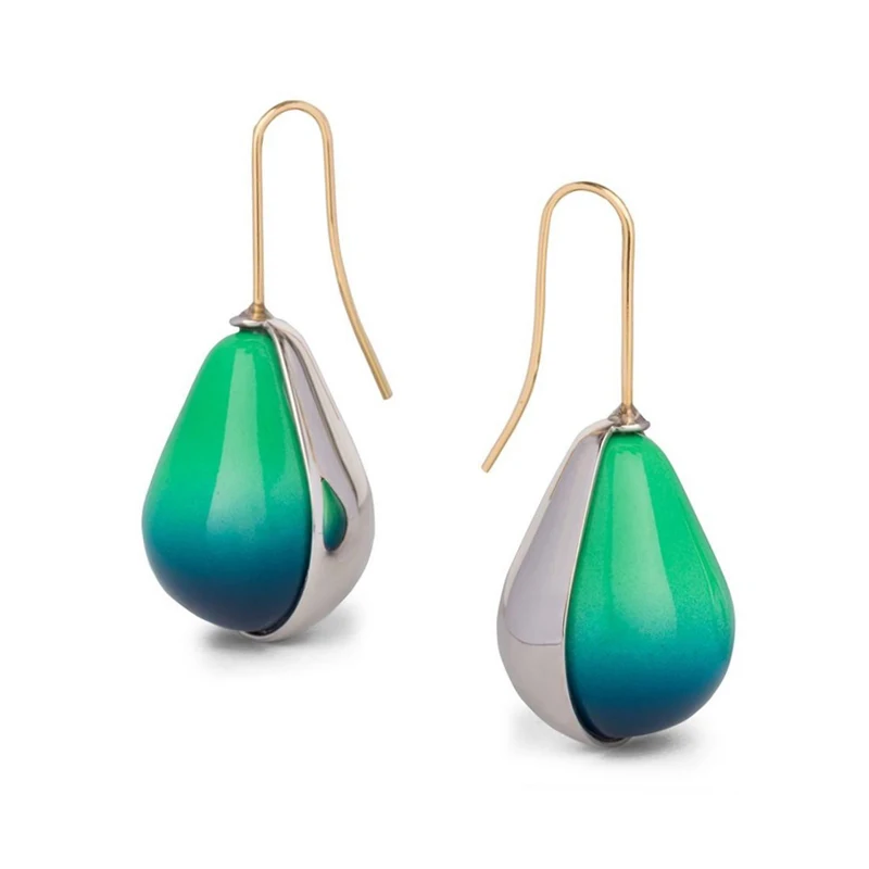 

Gradual Colour Resin Candy Earrings Pear Girl Creative Euro-American Children's Fun Designer Earrings