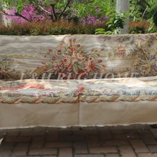 Французский Aubusson ручной диван и стул Обложка Установить 1:4 с оружием вискоза aubusson Диван высокого уровня