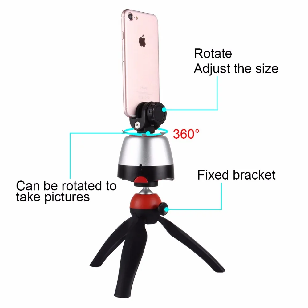Новое поступление 3 в 1 мини-штатив с вращением на 360 градусов панорамный селфи робот карданный стабилизатор для телефонов Gopro камеры DSLR+ пульт дистанционного управления