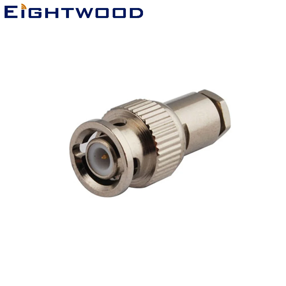 Eightwood 5 шт. мини BNC штекер РЧ коаксиальный разъем адаптер обжимной LMR100 RG316 RG174