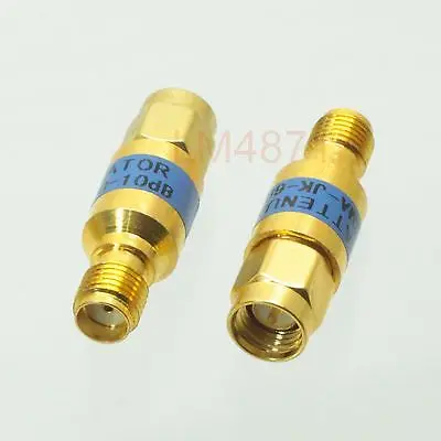 

Hot Factory Direct Wholesale 1pce Attenuator 2W 2 Watts DC-3 Ghz 10dB SMA RF coaxial Power M jack F 50resistance gold