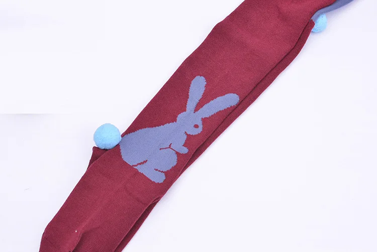 Детские колготки для девочек мода хлопок мультфильм кролик высокое качество