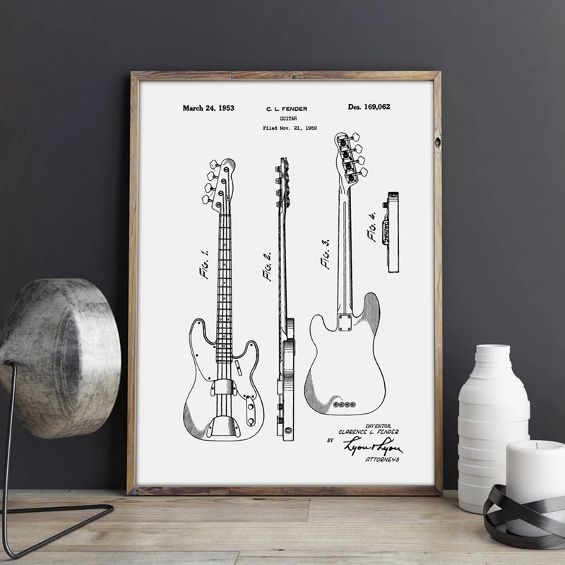 Fender Guitar Wall Art Prints