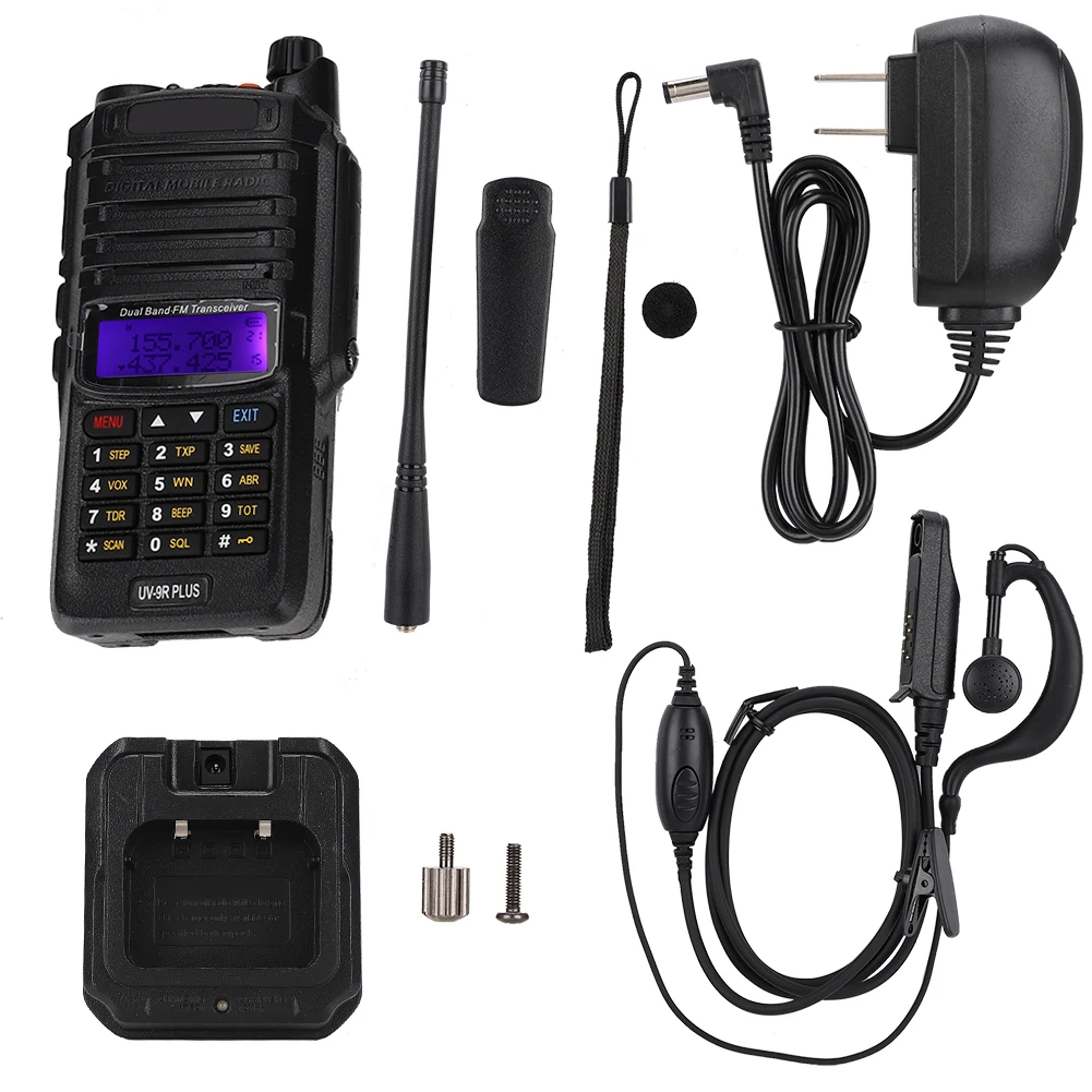 

UV-9R Plus Waterproof Walkie Talkie 15W Two Way Radio Dual Band Handheld 10km long range UV9R CB Ham portable Radio For Baofeng