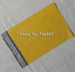 Густой желтый 15*20 см Пластик рассылки сумки не Мягкий Конверты поли Mailer по почте Пластик рассылки сумки конверт 100 шт./лот