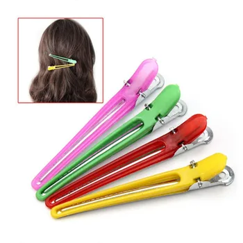

12Pcs Hair Clip Curler Makeup Hairclipper Hairdressing maquiagem Cutting Salon Styling Tools Section Aluminum Plastic Hairpins