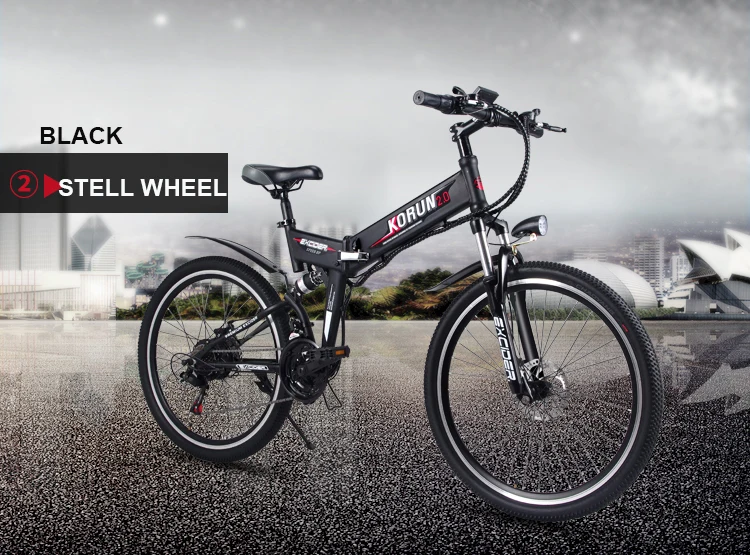 Clearance 26 inch folding electric mountain bike 48V variable speed smart GPS APP ebike Double battery built-in lithium battery 40KM/H 24 Clearance 26 inch folding electric mountain bike 48V variable speed smart GPS APP ebike Double battery built-in lithium battery 40KM/H 24