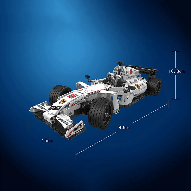 Новый 729 шт Technic MOC F1 Supercars пульт дистанционного управления RC гоночный автомобиль