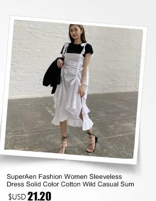 SuperAen корейский стиль без рукавов пальто для женщин Дикий хлопок весна и осень Новая женская ветровка Мода