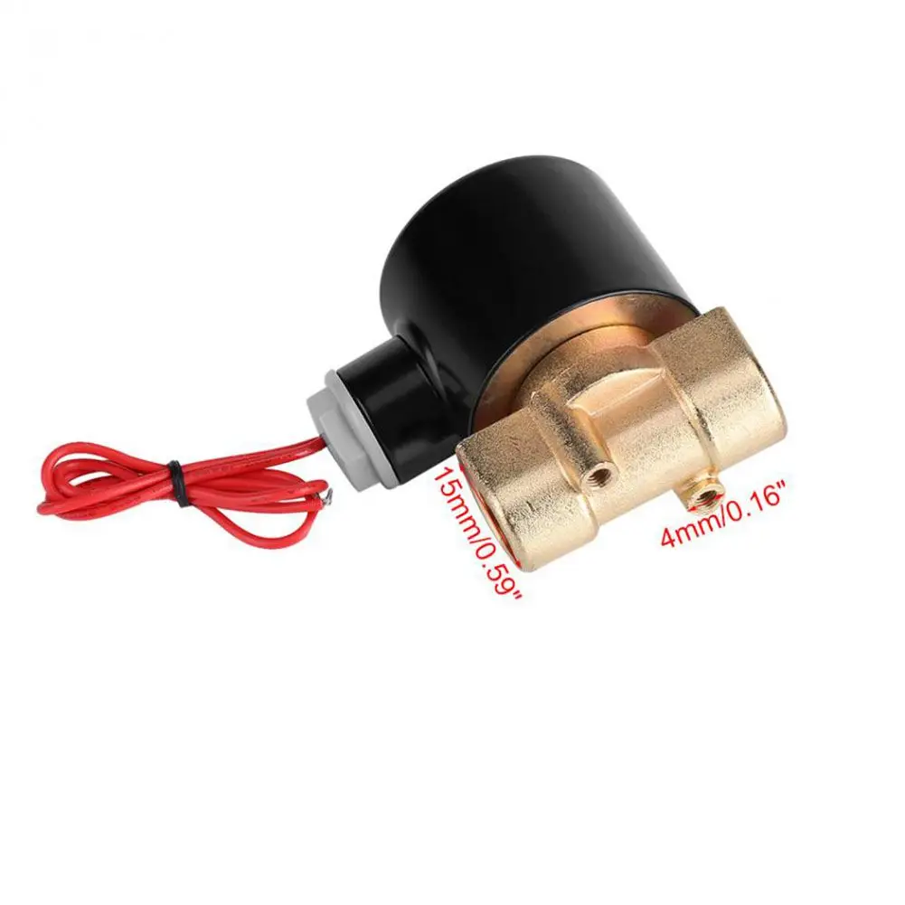 

220V DN10 3/8in Electric Normal Closed Valve Electromagnetic Valve for Water Oil Air Gas Assortment power on/ power off Solenoid