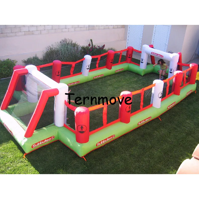 Inflatable Toy Football Field Indoor Kindergarten Fitness Exercise Children's Outdoor Castle Children's Gifts with Blower Color : Green, Size : 800335130cm Inflatable Toy Football Field Indoor Kindergarten Fitness Exercise Children's Outdoor Castle Children's Gifts with Blower Color : Green, Size : 800335130cm