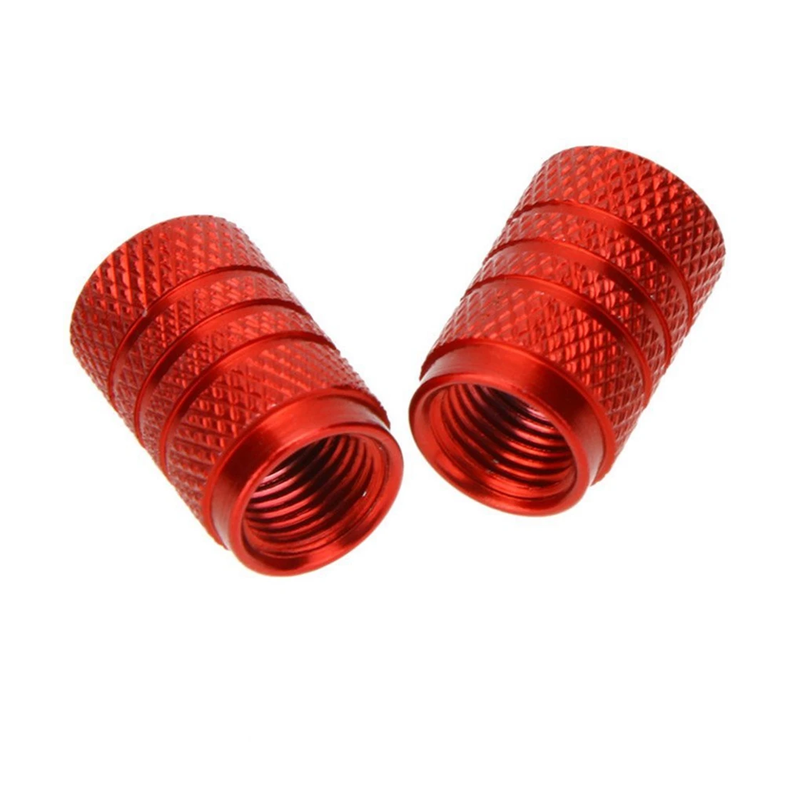 Good deal 2 pcs round aluminum tire air nozzle capin Valve from Sports
