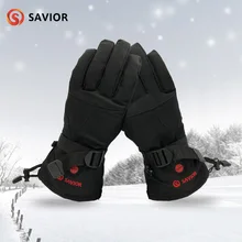 Перчатки Спасителя с подогревом с перезаряжаемой литий-ионной батареей с подогревом для мужчин и женщин, теплые перчатки для велоспорта бейсболка для езды и походов на лыжах