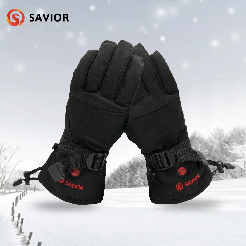 

Savior Heated Gloves with Rechargeable Li-ion Battery Heated for Men and Women, Warm Gloves for Cycling Riding Hiking Skiing