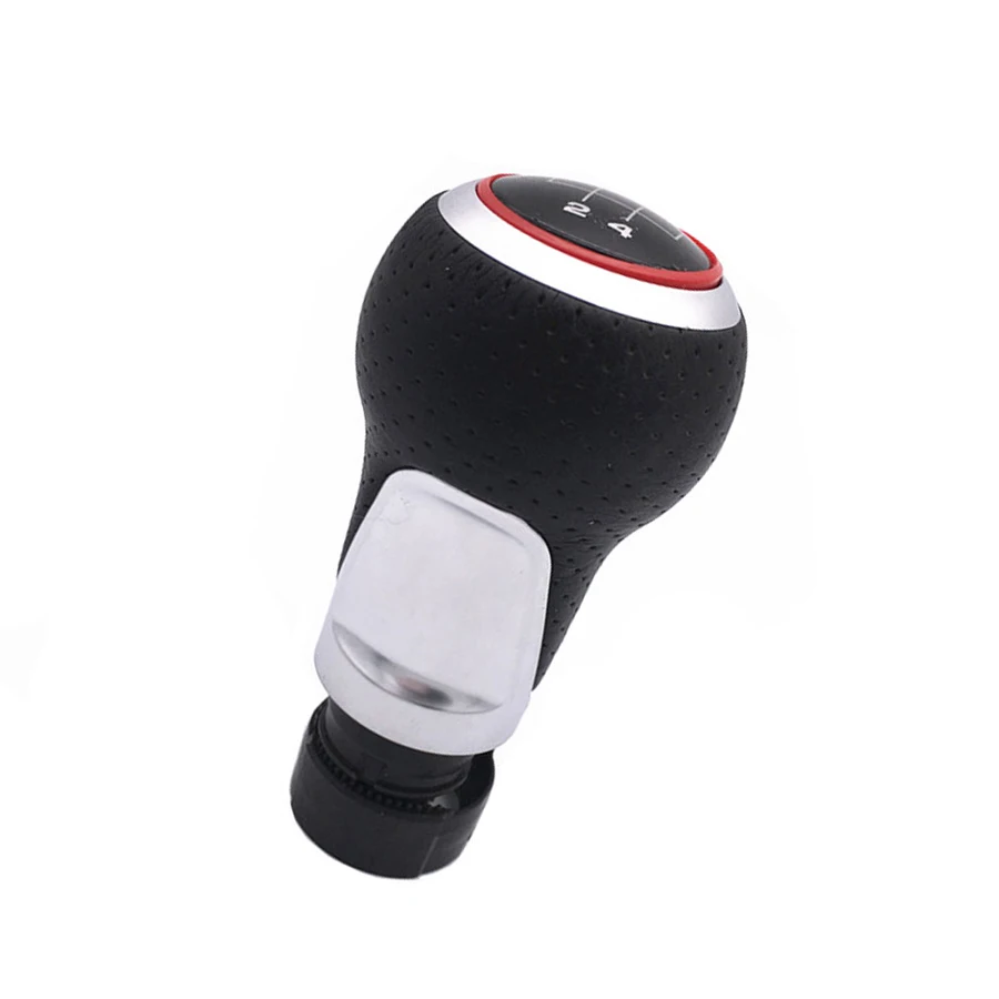

Car 5 / 6 Speed 12 mm Insert Gear Stick Shift Level Knob Leather Cover For Audi A4 B6 B7 2002 2003 2004 2005 2006 2007 2008 2009