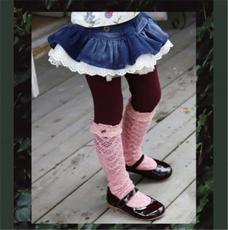 3-8 y kids leggings girls ruffle pants denim skirts lace leggings for girls clothes On Sales spring autumn trousers (18)