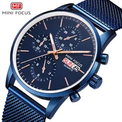 Мини-фокус relojes hombre 2019 ремешок из нержавеющей стали кварцевые часы модные мужские часы лучший бренд Роскошные часы Relogio Masculino