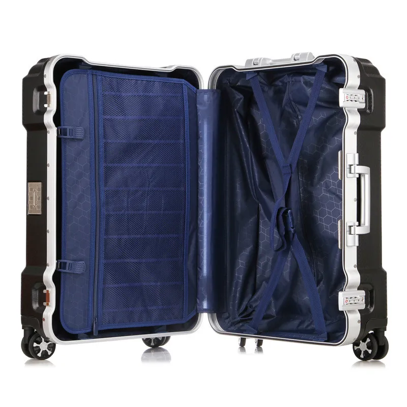Алюминиевая рама супер объем сумки на колёсиках Spinner высокой емкости чемодан колеса для мужчин бизнес пароль дорожные сумки LGX22