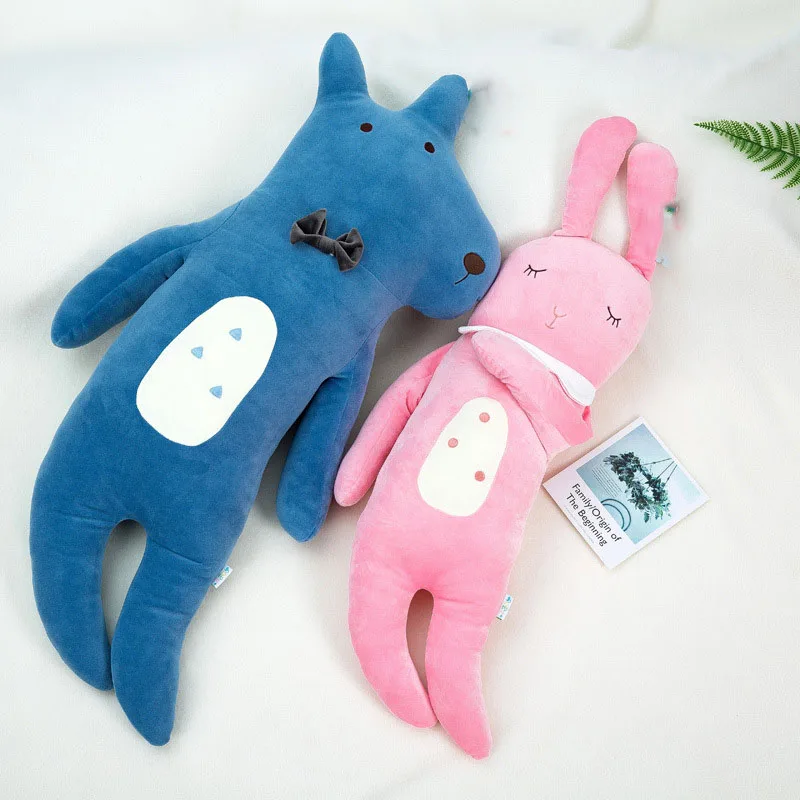 80cm Long Dog Pillow Plush Toys Soft Cushion Stuffed Animal Sheep Rabbit Fox Doll Sleep Sofa Bedroom Decor Kawaii Birthday Gift 80cm Long Dog Pillow Plush Toys Soft Cushion Stuffed Animal Sheep Rabbit Fox Doll Sleep Sofa Bedroom Decor Kawaii Birthday Gift