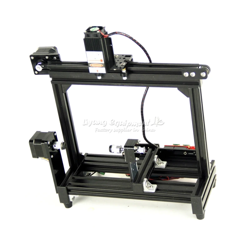 

DIY 5500mw LOGO mini laser marking machine LOGO picture diode laser engraving machine engraving on cylinder on metal