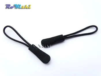

100pcs/pack Cord Zipper Pull Strap Lariat Black For Apparel Accessories/ Backpack/Clothing