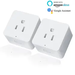 2 упак. к. Hyleton smart plug 10A домашней автоматизации Wi Fi разъем дистанционное управление мощность переключатель работает с Amazon Alexa и Google США/UK