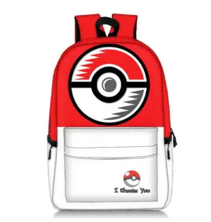 Аниме Покемон/Dragon Ball рюкзак для подростков мальчиков детские школьные сумки покебол Пикачу/Saiyan сын рюкзак с Гоку сумка - Цвет: picture color