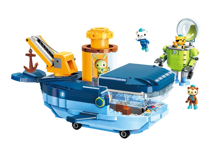 Octonauts строительный блок октопод Gup подводная лодка октябрь-Pod с GUP-C GUP-E GUP-D GUP-K GUP-I в стиле лего кирпичные игрушки Детский подарок