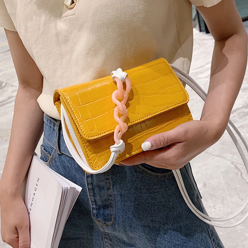 

2019 summer new wave Korean version of the stone pattern texture Messenger bag shoulder fashion small square bag