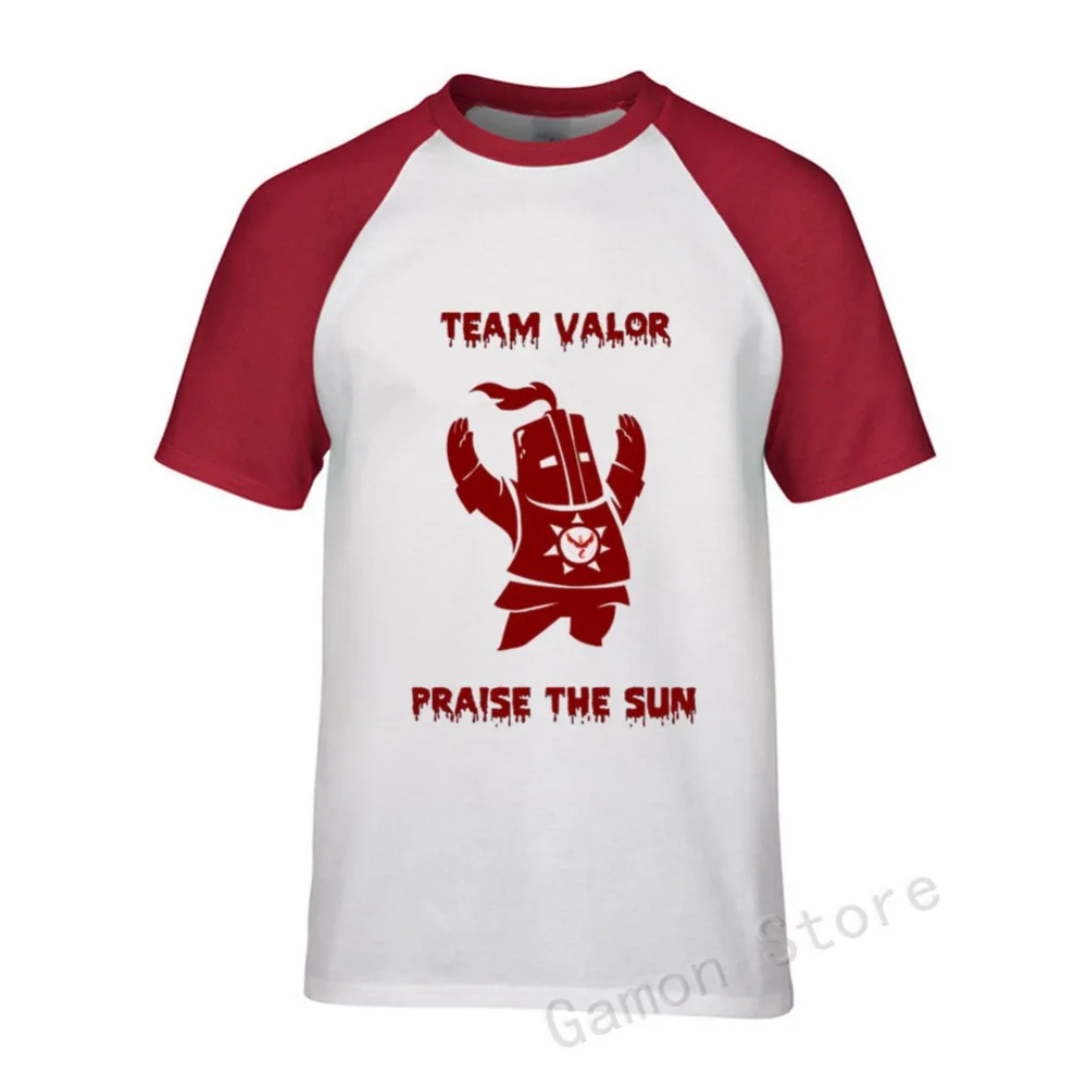 Newest Dark Souls 3 Men T-shirt Praise The Sun Short Sleeve T Shirt Adult Shirts For Mens Crewneck Male Unique | Мужская одежда