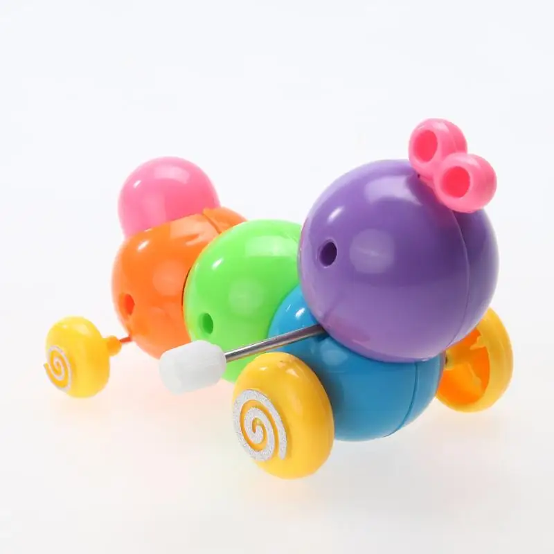 1Pcs Kids Clockwork Carpenterworm Children Plastic Wind Up Toy Environment-friendly Carpenterworm Cutworm Clockwork Spring Bug