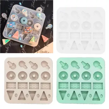

Simulated Food Doughnut Mold Resin Casting Pendant Earrings DIY Jewelry Tools