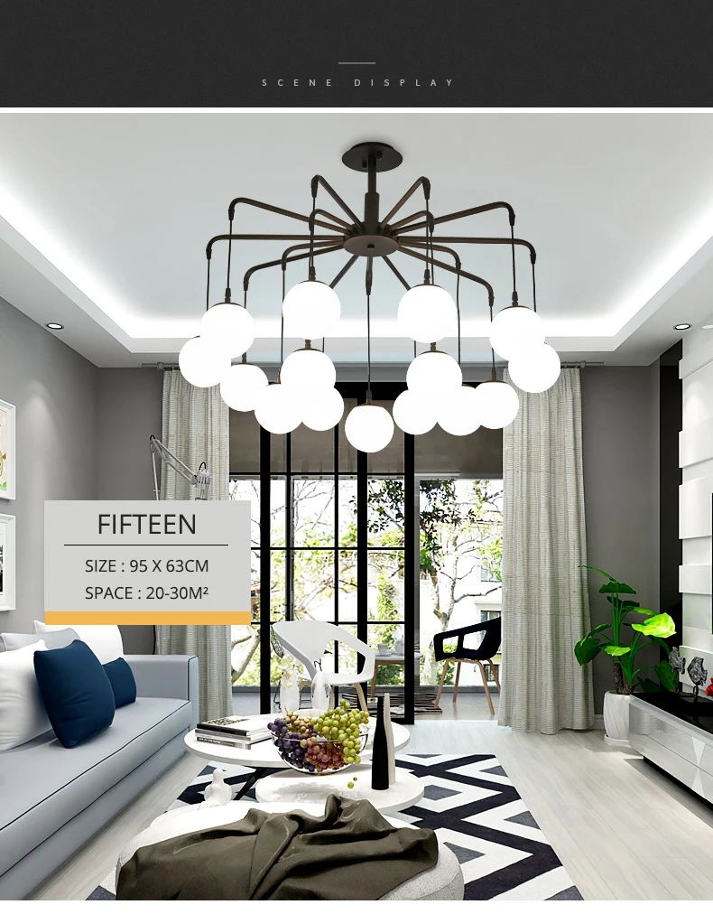 Ditoon Post Modern Led Ceiling Light (3)