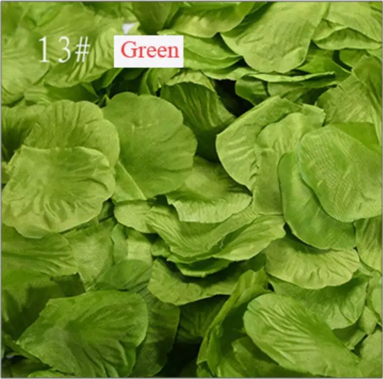 green 500 шт./лот шелковые розы лепестка, цветок листья лепестки Свадебные украшения любимые вечерние украшения зеленого, черного и золотого цвета Цвет - Цвет: green