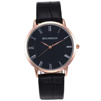 

2019 Newest Mens Watches Top Brand Luxury Business Women Watch Waterproof Men Watch Leather Roman Men's Watch Male relojes