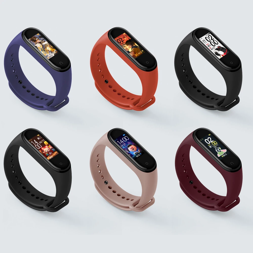 Xiaomi mi Band 4 Global language mi Band 3 фитнес-браслет AMOLED цветной экран 50 м Swi mi ng водонепроницаемый пульсометр