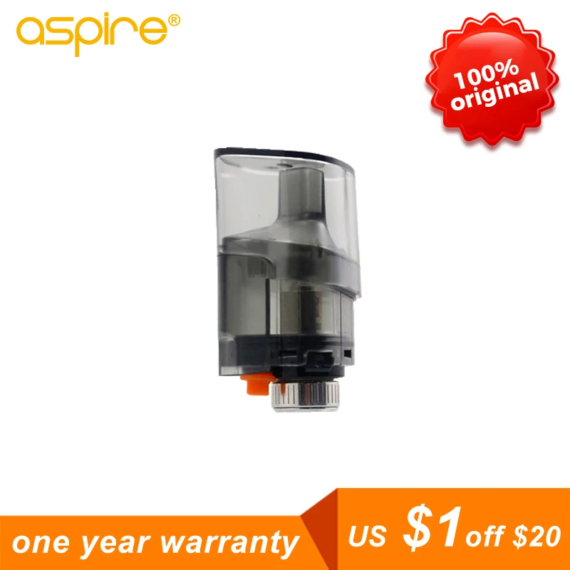 

Aspire Spryte Pod Vaper Atomizer 3.5ml Capacity Pre-installed 1.8ohm/1.2ohm BVC Coil Electronic Cigarette Spryte Vape Pod