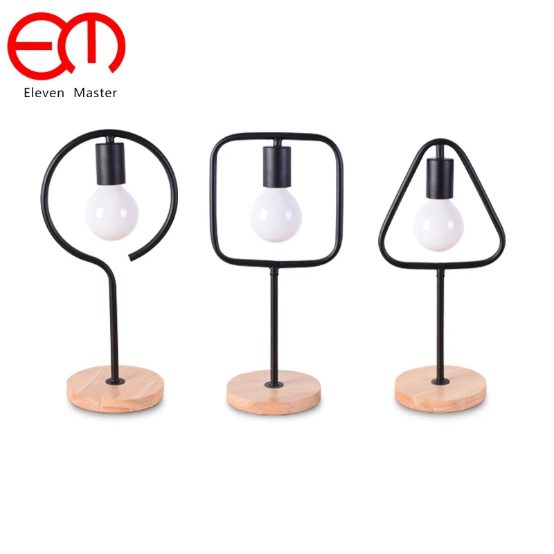 

European simple creative personality reading lamp wood bedroom living room bed work study table lamp desk light WTL033