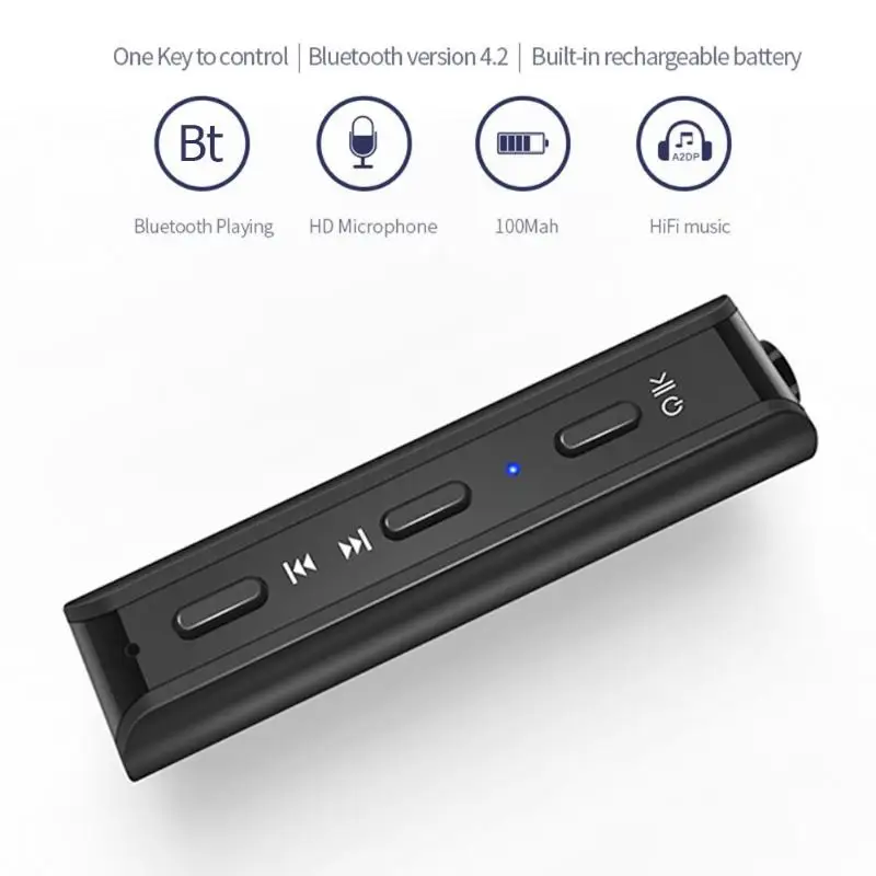 ALLOYSEED 1 шт G29 AUX Беспроводной приемник Bluetooth 3,5 мм громкой связи автомобильный аудио-адаптер Поддержка Bluetooth A2DP
